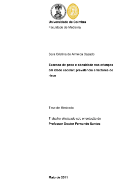 Sara Casado - Exc Peso e Obesidade Crian&ccedil;as