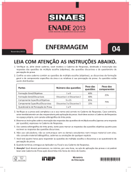ENFERMAGEM 2013 Prova
