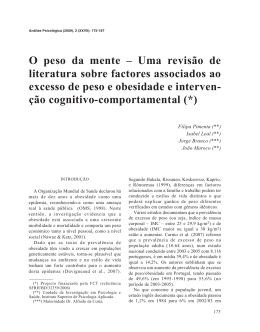 O peso da mente – Uma revisão de literatura sobre