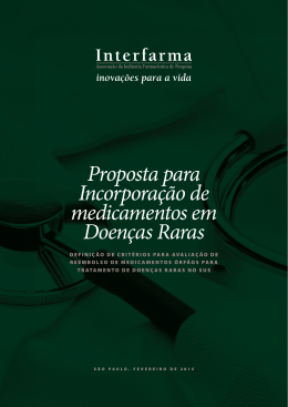 Proposta para Incorpora&ccedil;&atilde;o de medicamentos em