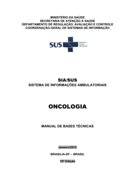 Manual Oncologia 2015 - Sociedade Brasileira de Radioterapia