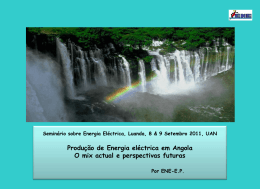 A produ&ccedil;&atilde;o de energia el&eacute;trica em Angola