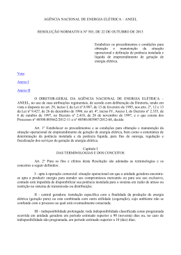 Resolução ANEEL Nº 583/2013