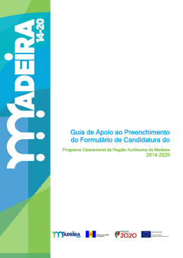 Guia de Apoio ao Preenchimento do Formul&aacute;rio de Candidatura do