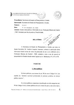 parecer 14417 - Advocacia Geral do Estado de Minas Gerais