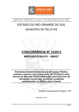 Edital e Anexo 01 - Prefeitura Municipal de Pelotas