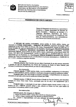 estado de santa catarina poder judiciario/tribunal