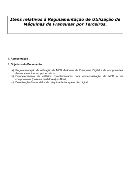 Proposta Itens relativos à Regulamentação de Utilização de