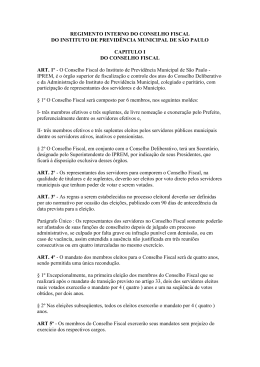 Regimento Interno - Prefeitura de São Paulo