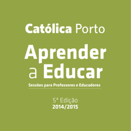 APRENDER A EDUCAR - Professores e Educadores