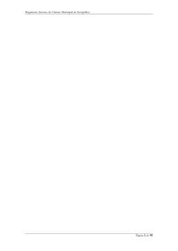 Regimento Interno da C&acirc;mara Municipal de Serop&eacute;dica P&aacute;gina 1