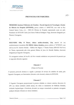 Protocolo de Parceria - ESTGOH e OLHA O DENTE (XL Smlile)