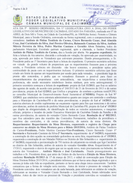 Página 1de 3 ATA DA 5a SESSÃO ORDINÁRIA, DA 5.a