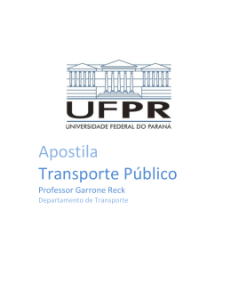 Apostila Transporte P&uacute;blico - departamento de transportes da ufpr