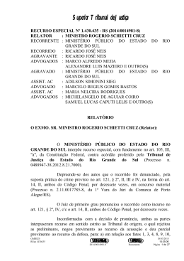 VOTO - Superior Tribunal de Justi&ccedil;a