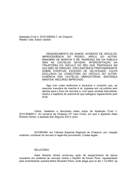 Apela&ccedil;&atilde;o C&iacute;vel n. 2010.008093-7, de Chapec&oacute; Relator: Des. Edson