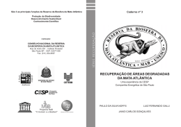 recupera&ccedil;&atilde;o de &aacute;reas degradadas da mata atl&acirc;ntica