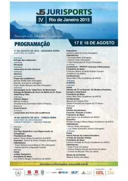 Programa&ccedil;&atilde;o