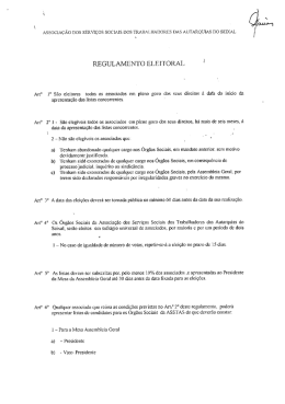 REGULAMENTO ELEITORAL i
