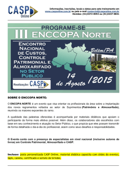 O ENCOPA NORTE é um evento que visa orientar os profissionais