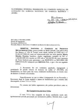 ILUSTR&Iacute;SSIMA sENHORA PRESIDENTE DA COMISS&Atilde;O