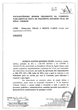 excelent&iacute;ssimo senhor presidente da comiss&atilde;o