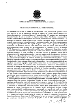Ata na íntegra - Ministério do Esporte