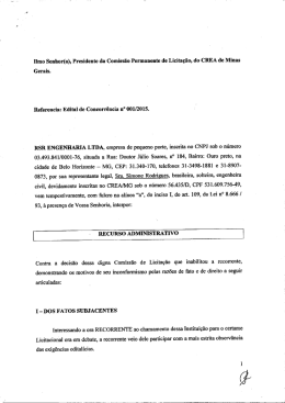 Ilmo Senhoria), Presidente da Comissão Permanente de - Crea-MG