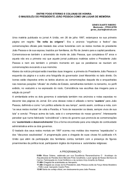 ENTRE FOGO ETERNO E COLUNAS DE HONRA: - Anpuh