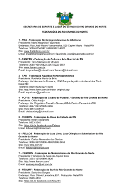 1 - FNA - Federa&ccedil;&atilde;o Norteriograndesense de Atletismo Presidente