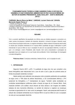 Modelo para a formatação dos artigos para publicação nos