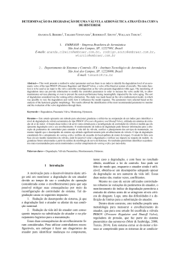 Determina&ccedil;&atilde;o da degrada&ccedil;&atilde;o de uma v&aacute;lvula aeron&aacute;utica atrav&eacute;s