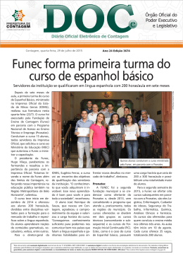 Funec forma primeira turma do curso de espanhol b&aacute;sico