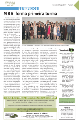 MBA forma primeira turma - Associação Médica de Minas Gerais