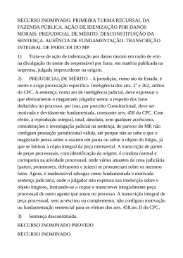 RECURSO INOMINADO. PRIMEIRA TURMA RECURSAL DA