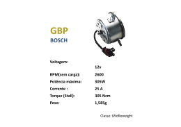 Voltagem: 12v RPM(sem carga): 2600 Pot&ecirc;ncia m&aacute;xima