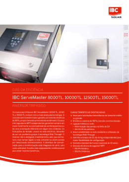 IBC ServeMaster 8000TL, 10000TL, 12500TL, 15000TL