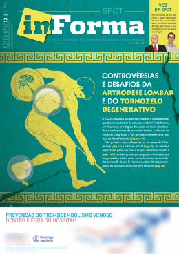 Setembro 2012 &ndash; N&ordm; 9 - Sociedade Portuguesa de Ortopedia e