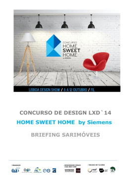 CONCURSO DE DESIGN LXD`14 HOME SWEET HOME by