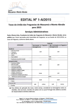 Edital 1/2015 - Uni&atilde;o das Freguesias de Massam&aacute; e Monte Abra&atilde;o