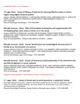 1&ordm;.Lugar t&iacute;tulo: Study of efficacy of lead foil for - FOP