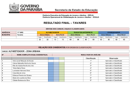 RESULTADO FINAL &ndash; TAVARES