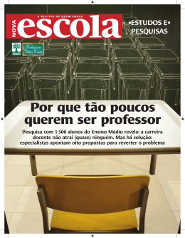 Por que t&atilde;o poucos querem ser professor