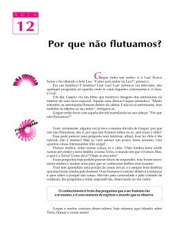 12. Por que n&atilde;o flutuamos?