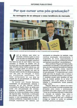 Por que cursar uma p&oacute;s