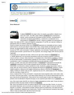 Por que, e para quem, fazer um consórcio?