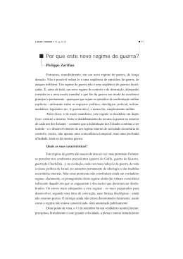 10 POR QUE ESTE NOVO REGIME DE GUERRA