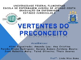 Slides Preconceito - Universidade Federal Fluminense