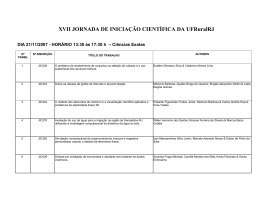 XVII JORNADA DE INICIA&Ccedil;&Atilde;O CIENT&Iacute;FICA DA UFRuralRJ
