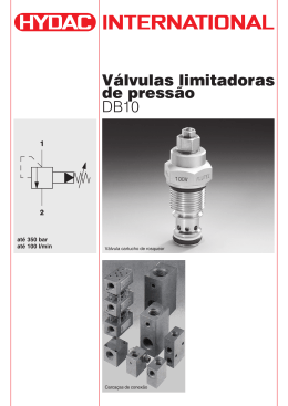 Válvulas limitadoras de pressão DB10